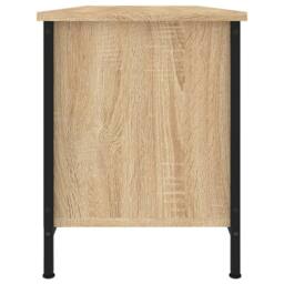 Berkfield Home TV Cabinet Sonoma Oak 102x35x45 cm Engineered Wood in Brown - Size: 102 x 35 x 45 cm - thumbnail 6