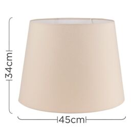ValueLights Aspen Tapered Cream Ceiling Pendant Shade - thumbnail 6