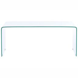 Wyld and Coco Aurelia Tempered Glass Coffee Table 100 x 50 cm Transparent Minimalist in Clear - thumbnail 4