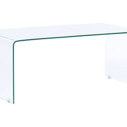 Wyld and Coco Aurelia Tempered Glass Coffee Table 100 x 50 cm Transparent Minimalist in Clear - thumbnail 2