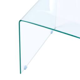 Wyld and Coco Aurelia Tempered Glass Coffee Table 100 x 50 cm Transparent Minimalist in Clear - thumbnail 5