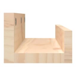 Berkfield Home Wall Shelves 2 pcs 50x12x9 cm Solid Wood Pine in Brown - Size: 50 x 12 x 9 cm - thumbnail 5