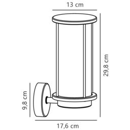 Nordlux Industrial Outdoor Wall Light Silver Galvanized steel E27 Coastal/Marine Safe - Mains Powered, IP54 - thumbnail 6