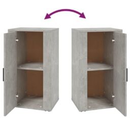 Berkfield Home Sideboard Concrete Grey 40x33x70 cm Engineered Wood - Size: 40 x 33 x 70 cm - thumbnail 6