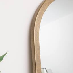 Melody Maison Large Bronze Framed Arched Wall & Leaner Mirror - 50cm X 180cm - Size: 50 cm X 180 cm - thumbnail 5
