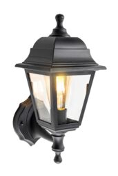 CGC Lighting Dahila Black Outdoor Wall Lantern Vintage Wall Light IP44 E27 Standard Screw Polycarbonate - thumbnail 5
