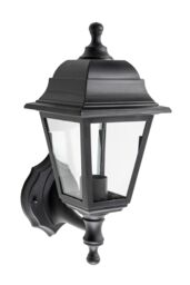 CGC Lighting Dahila Black Outdoor Wall Lantern Vintage Wall Light IP44 E27 Standard Screw Polycarbonate - thumbnail 6