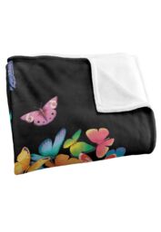 JQ Licensing Royce Mcclure Wildheart Butterflies Silky Touch Super Soft Throw Blanket 152 X 127 cm in White - thumbnail 3