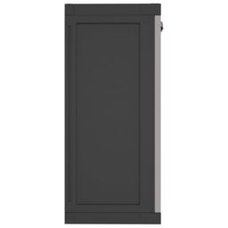 Berkfield Home Outdoor Storage Cabinet Grey & Black 65x37x85 cm PP - Size: 65 x 37 x 85 cm - thumbnail 5