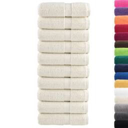 Berkfield Home Premium Soap Towels SOLUND 10 pcs Cream 30x30 cm 600 gsm