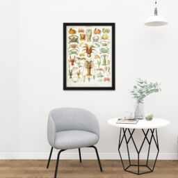 "Artery8 Wall Art Print Millot Encyclopedia Page Crustaceans Lobster Large Framed Wall Décor Art in White - Size: W18"" x H24""" - thumbnail 2
