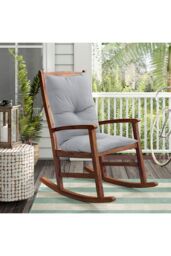 Living and Home 120*40cm Solid Colour Garden Seat Cushion in Grey - thumbnail 5