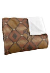 JQ Licensing Jl-Jp Deer Southwest Brown Hunting Pattern Silky Touch Super Soft Throw Blanket 152 X 127 cm in White - thumbnail 3