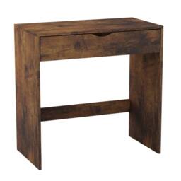 Havendro 1 Drawer Vanity Desk - Wooden Bedroom Furniture Brown in Dark Brown