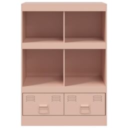 Berkfield Home Highboard Pink 67x39x95 cm Steel - Size: 67 x 39 x 95 cm - thumbnail 6