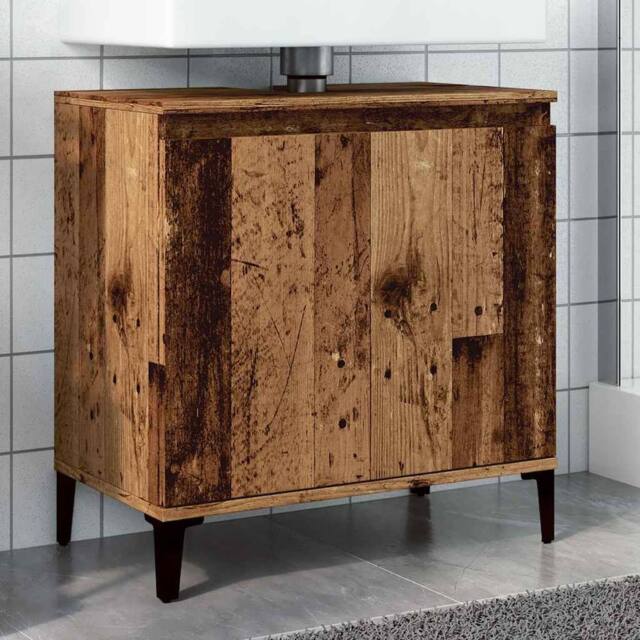 Berkfield Home Sink Cabinet Old Wood 58x33x60 cm Engineered Wood in Brown - Size: 58 x 33 x 60 cm - image 1