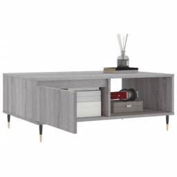 Berkfield Home Coffee Table Grey Sonoma 90x60x35 cm Engineered Wood - Size: 90 x 60 x 35 cm - thumbnail 4