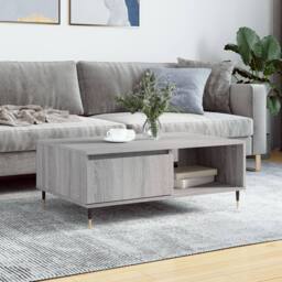 Berkfield Home Coffee Table Grey Sonoma 90x60x35 cm Engineered Wood - Size: 90 x 60 x 35 cm - thumbnail 2