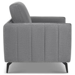 Bravich LTD Brixton Armchair - Modern Fabric Accent Chair with Steel Legs in Grey - thumbnail 8