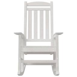 Berkfield Home Garden Rocking Chairs 2 pcs White 70x92x107.5 cm HDPE - thumbnail 5