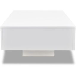 Berkfield Home Coffee Table High Gloss White - thumbnail 3
