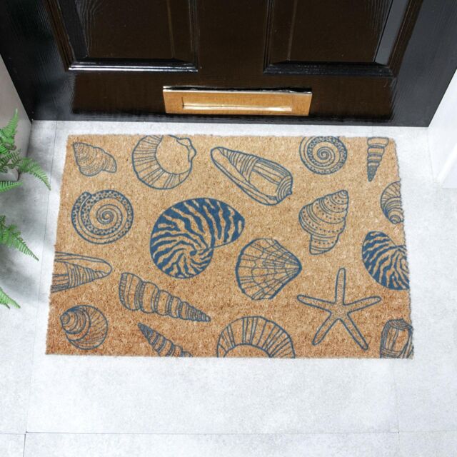 Artsy Mats Shells Doormat (60 x 40cm) in Brown - Size: 40 cm x 60 cm - image 1