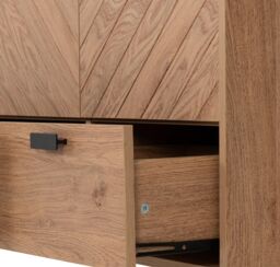 Seconique Leon 3 Door 2 Drawer Wardrobe in Natural - thumbnail 5