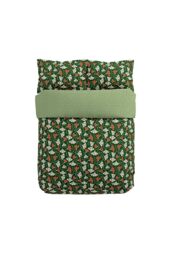 Scion 'Fan Floral' Cotton Duvet Cover Set in Green - Size: Single - thumbnail 4