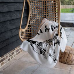 Benjamin Tate Design Boho Chic Fashion Blanket in Natural - Size: 120 cm x 150 cm - thumbnail 4