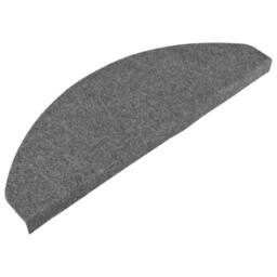 Berkfield Home Stair Mats Self-adhesive 15 pcs 65x22.5x3.5 cm Grey - Size: Medium - thumbnail 3