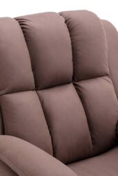 More4Homes Brookline Electric Technology Fabric Auto Recliner USB Lounge Chair in Light Brown - thumbnail 5