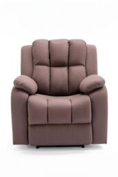 More4Homes Brookline Electric Technology Fabric Auto Recliner USB Lounge Chair in Light Brown - thumbnail 4