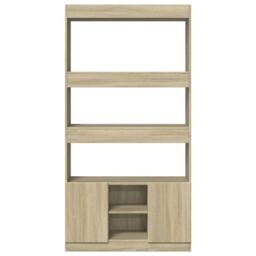 Berkfield Home Highboard¬†Sonoma Oak 92x33x180 cm Engineered Wood in Light Brown - Size: 92 x 33 x 180 cm - thumbnail 5