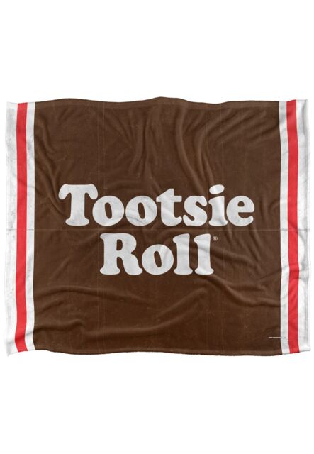 Tootise Roll Tootsie Roll Wrapper Silky Touch Super Soft Throw Blanket 152 X 127 cm in White - image 1
