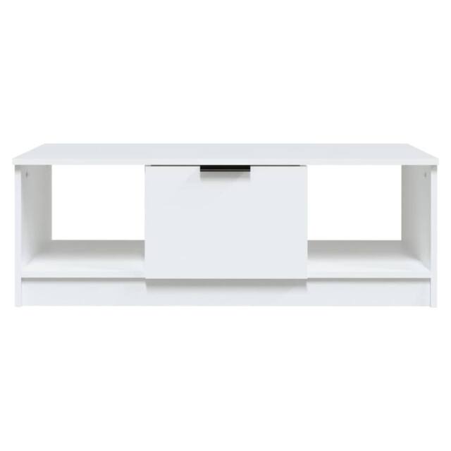Berkfield Home Decorative Coffee Table White 102x50x36 cm Engineered Wood - Size: 102 x 50 x 36 cm - image 1