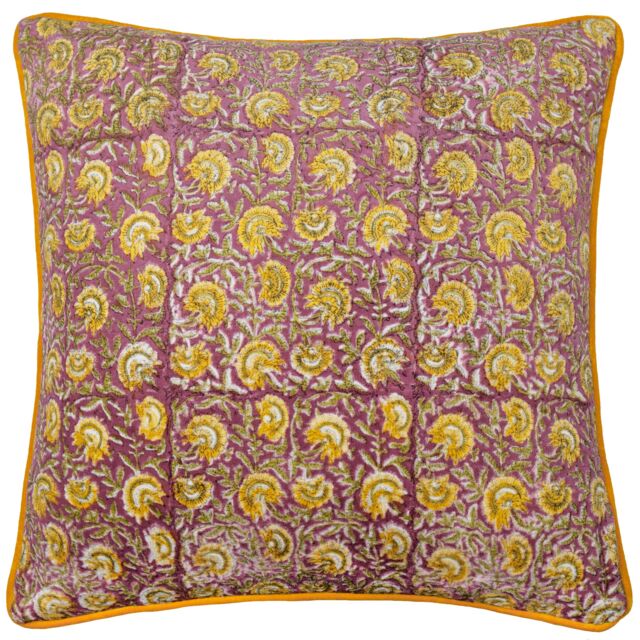 Paoletti Chedworth 100% Cotton Floral Cushion - Size: 50 cm x 50 cm - image 1