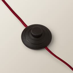 ValueLights Martha Velvet Midi Floor Lamp with Conical Velvet Lamp Shade & Bulb in Burgundy - thumbnail 5
