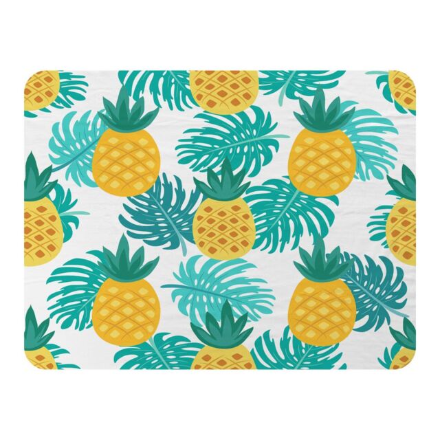 Benjamin Tate Design Pineapples Blanket in Natural - Size: 120 cm x 150 cm - image 1
