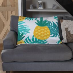 Benjamin Tate Design Pineapples Blanket in Natural - Size: 120 cm x 150 cm - thumbnail 2
