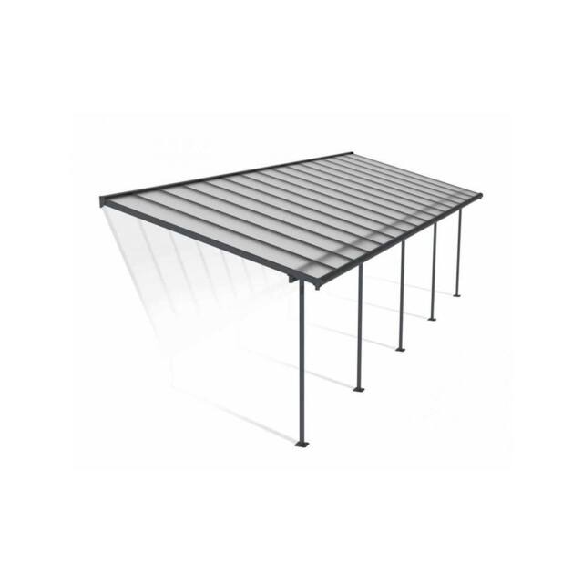 Palram Patio Cover Sierra 3X9.15 Clear - L924 x W299 x H305 - Grey - image 1
