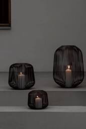 Blomus Lito Lantern Candle Holder Small - Black - thumbnail 2