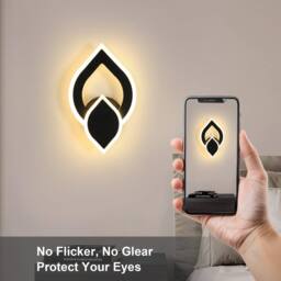 Pheashine Sleek Acrylic LED Wall Light 3000K 16W Black - thumbnail 3