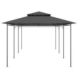 Berkfield Home Gazebo 600x298x270 cm Anthracite in Black - Size: 600 x 298 x 270 cm - thumbnail 3