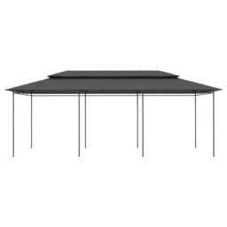 Berkfield Home Gazebo 600x298x270 cm Anthracite in Black - Size: 600 x 298 x 270 cm - thumbnail 2