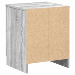 Berkfield Home Durable Bedside Cabinets 2 pcs with 2 Drawers Grey Sonoma 40x36x50 cm - Size: 40 x 36 x 50 cm - thumbnail 8