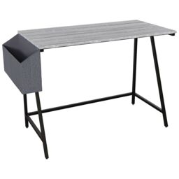 Home Discount Vida Designs Brooklyn Small Computer Desk Storage Office Study Gaming Table in Grey - thumbnail 7