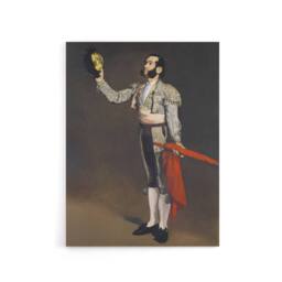 "Artery8 A Matador Saluting Portrait Painting Manet Canvas Wall Art in Brown - Size: W18"" x H24""" - thumbnail 1