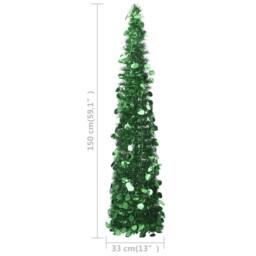 Berkfield Home Pop-up Artificial Christmas Tree Green 150 cm PET - thumbnail 5