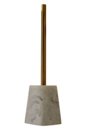 Orsina Riviera Toilet Brush, Durable Polyresin in White