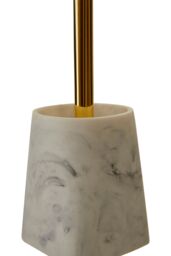 Orsina Riviera Toilet Brush, Durable Polyresin in White - thumbnail 3